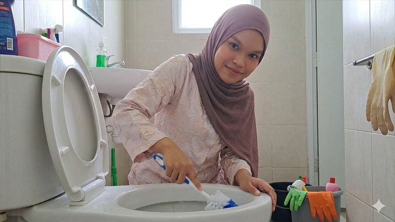 Bersihin WC Terjun Bebas
